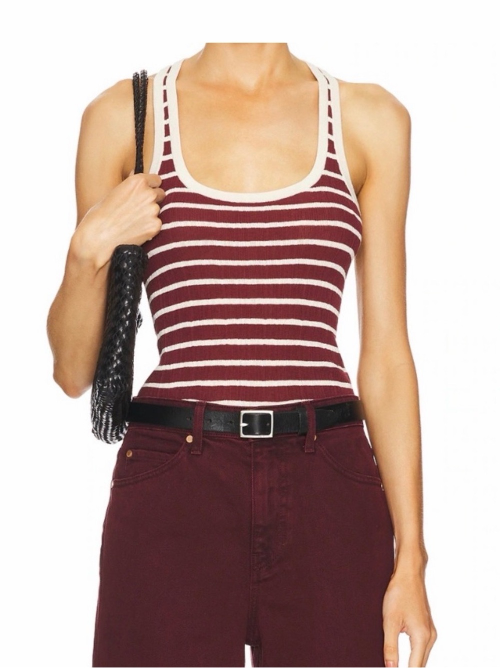A.L.C Iris Fine Cotton Knit Tank - Size XS